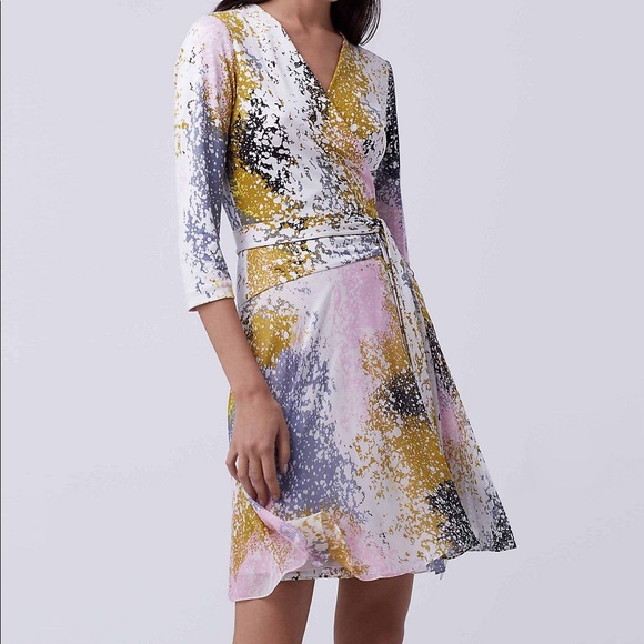 Diane Von Furstenberg Dresses & Skirts - NWOT DVF Irina Silk Wrap Dress In Multi Color